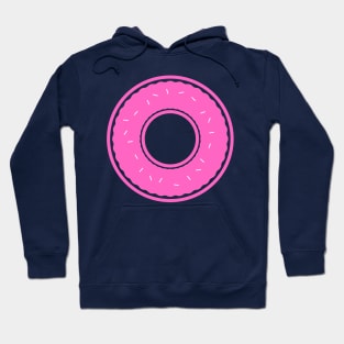 Bright Pink Donut with sprinkles Hoodie